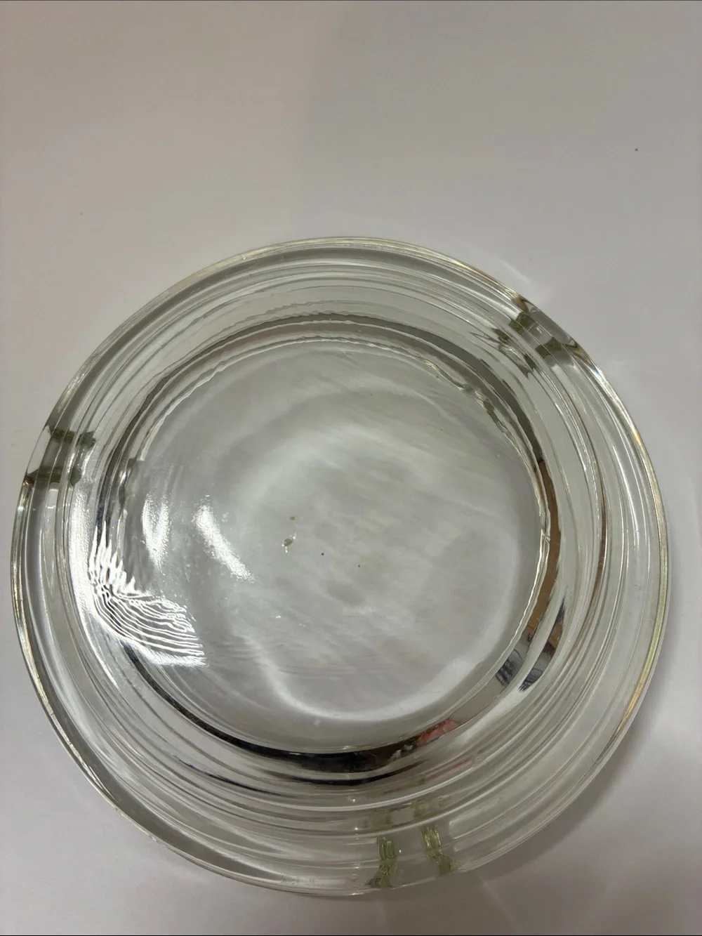 Clear Glass Round & Square Ashtray Set